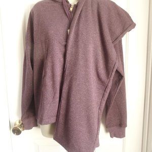 Jockey L 2 PC Set Hoodie Sweatpants Maroon Shimmer Retail $104